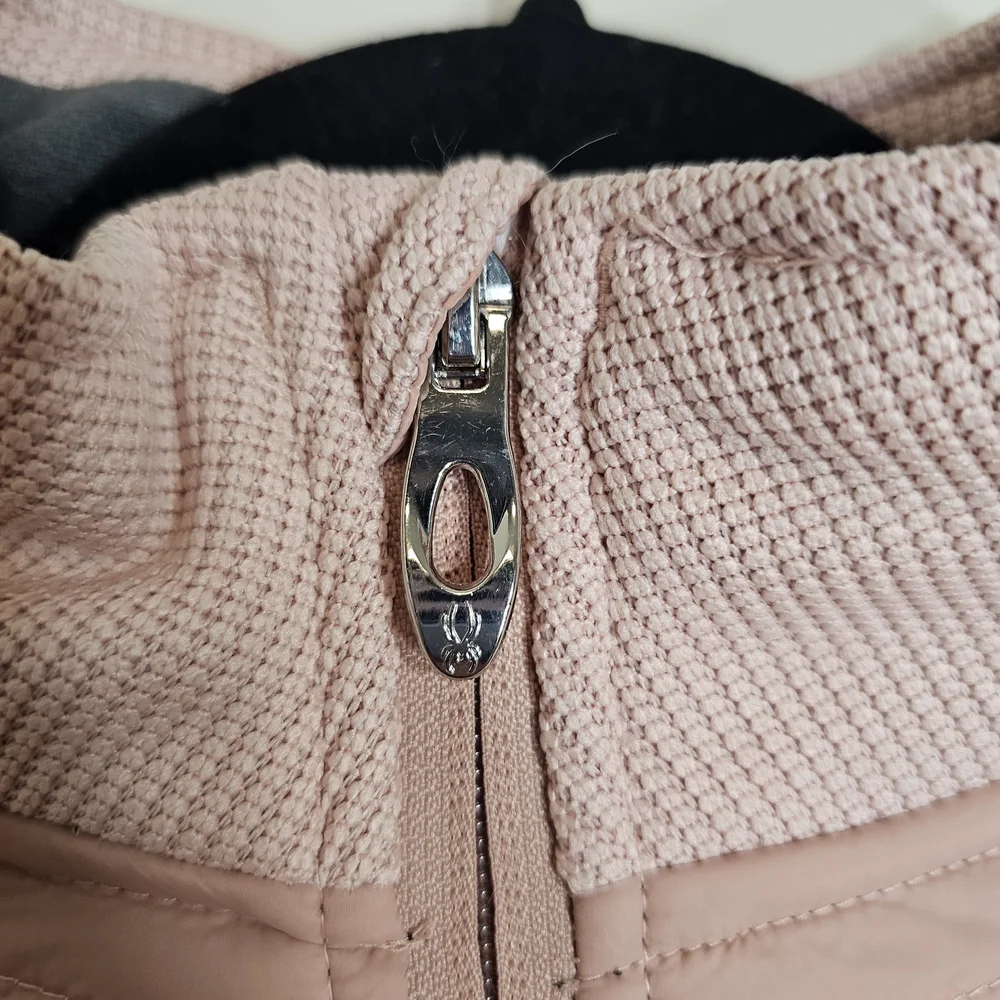 Spyder Pink Quilted Fleece Zip Jacket Women’s S Winter Cozy Ski Streetwear - Picture 6 of 12